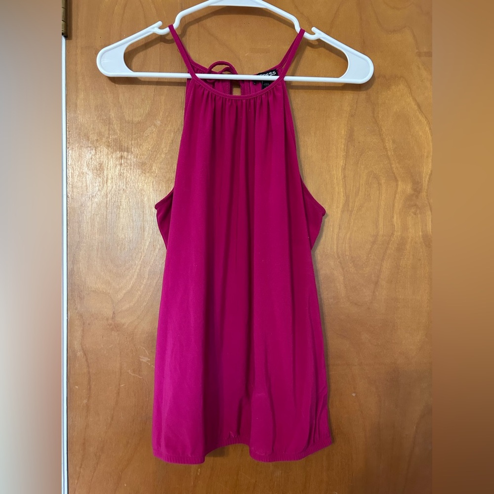 Express Fuchsia Halter Top
